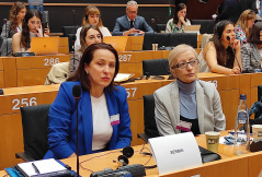 7 June 2023 National Assembly Deputy Speaker Snezana Paunovic and Foreign Affairs Committee Deputy Chairperson Marina Ragus